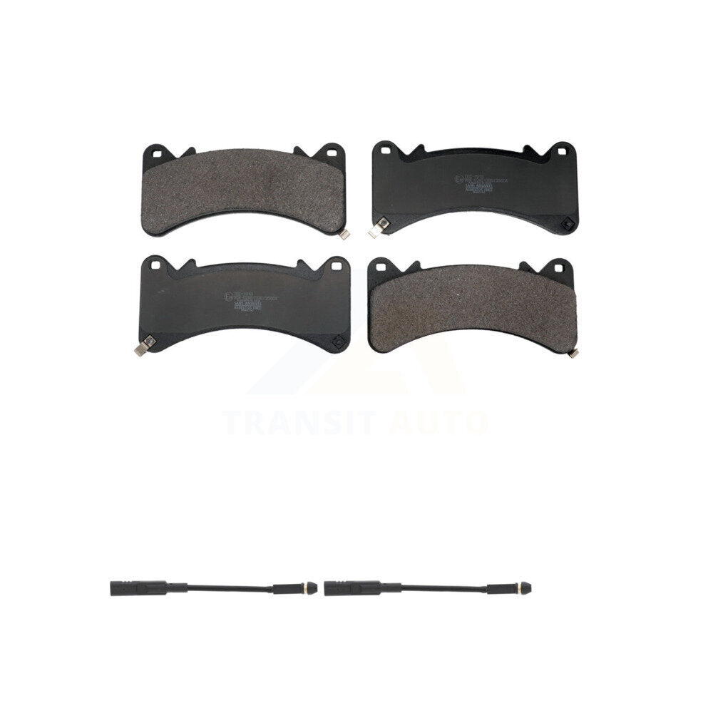 Ceramic Brake Pads Wear Sensor Front Kit For GMC Chevrolet Silverado 1500 Sierra