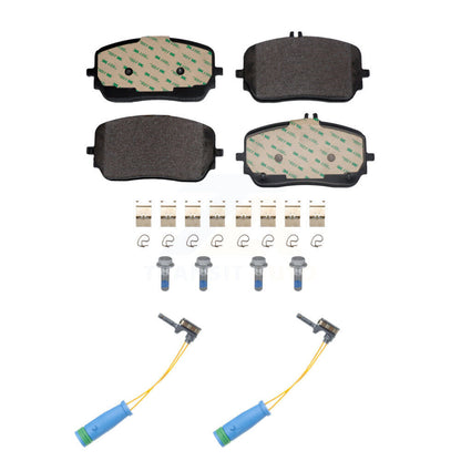 Ceramic Brake Pads & Wear Sensor Front Kit For Mercedes-Benz GLE450 GLS450 GLE53