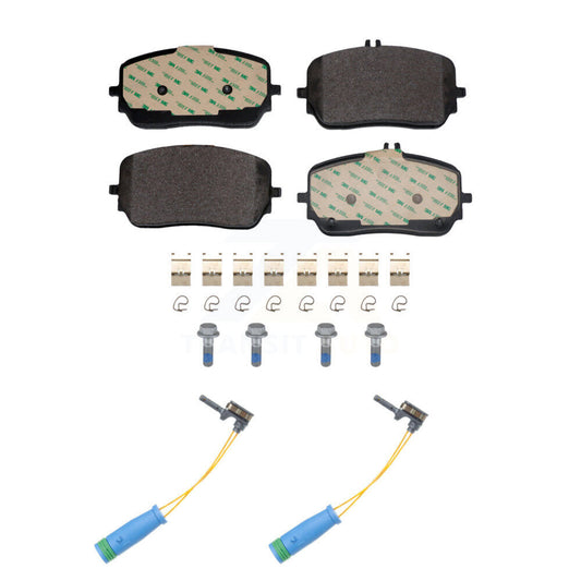 Ceramic Brake Pads & Wear Sensor Front Kit For Mercedes-Benz GLE450 GLS450 GLE53