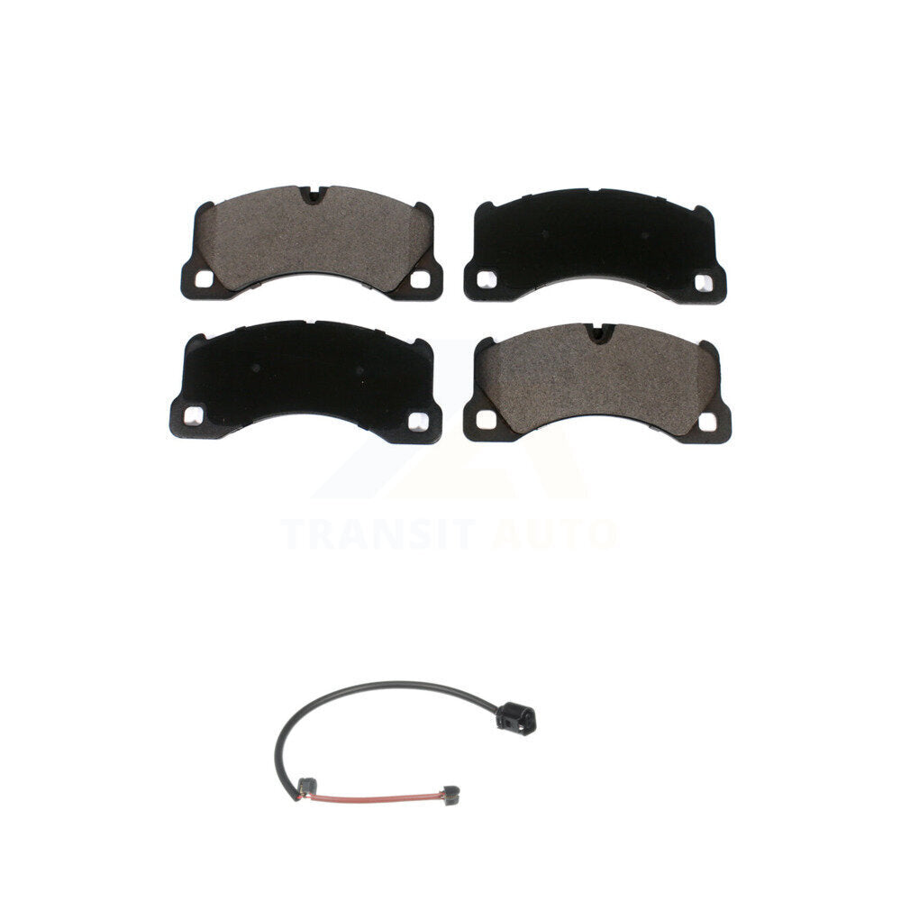 Ceramic Disc Brake Pads And Wear Sensors Front Kit For Porsche Cayenne