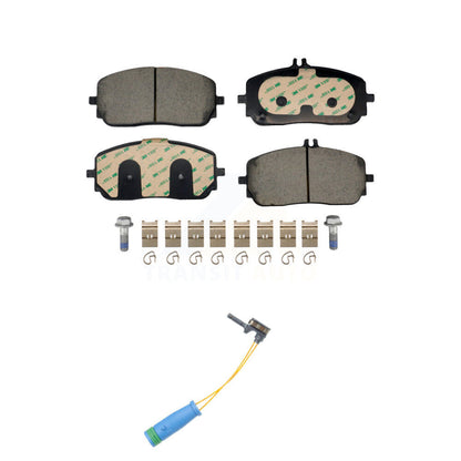 Ceramic Brake Pad & Wear Sensor Front Kit For Mercedes-Benz GLE350 GLB250 GLA250