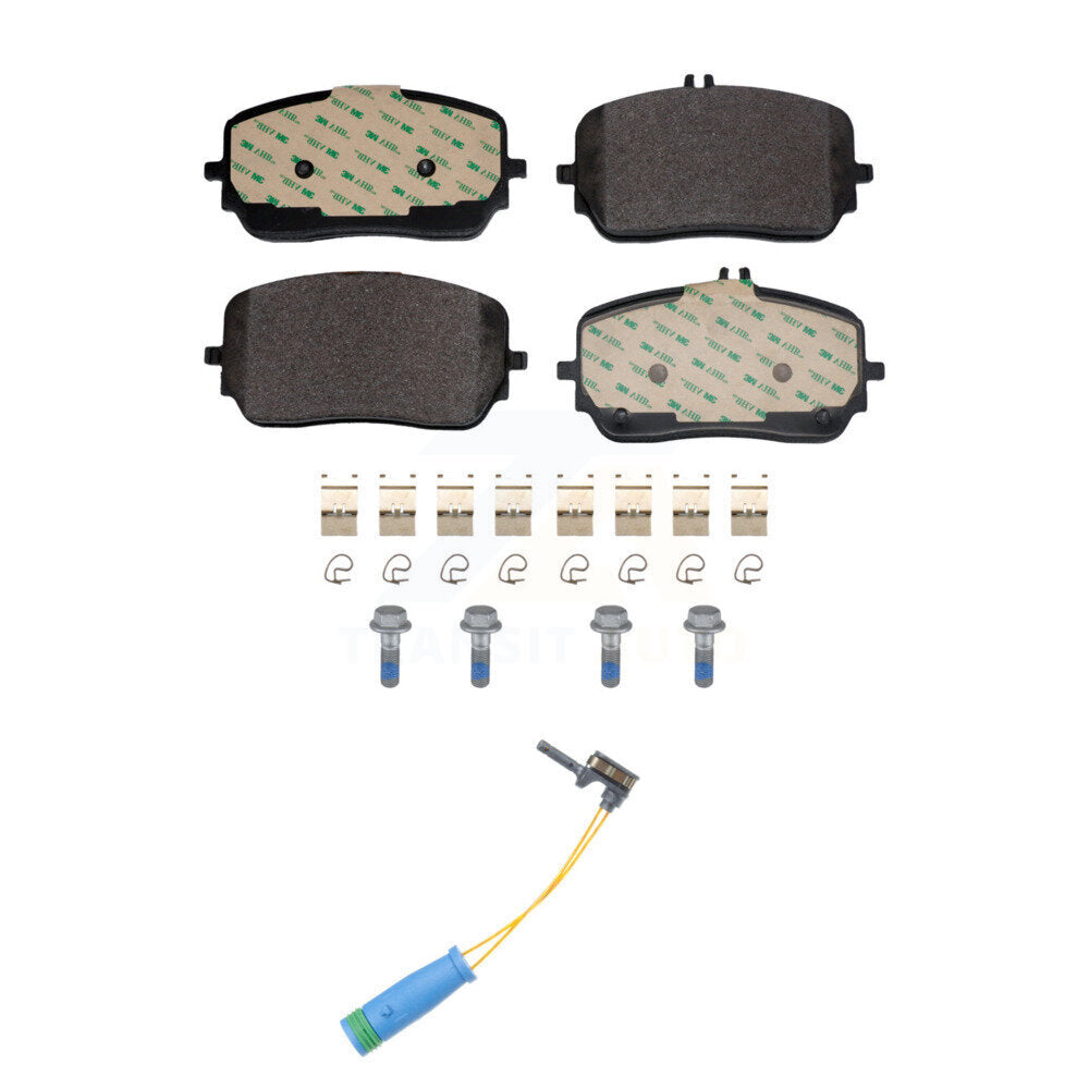 Ceramic Brake Pads & Wear Sensor Front Kit For Mercedes-Benz GLE450 GLS450 GLE53