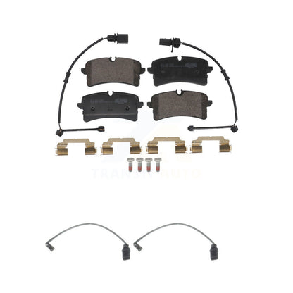 Ceramic Disc Brake Pads Extra Wear Sensor Rear Kit For Audi A7 Quattro S6 RS7 S7