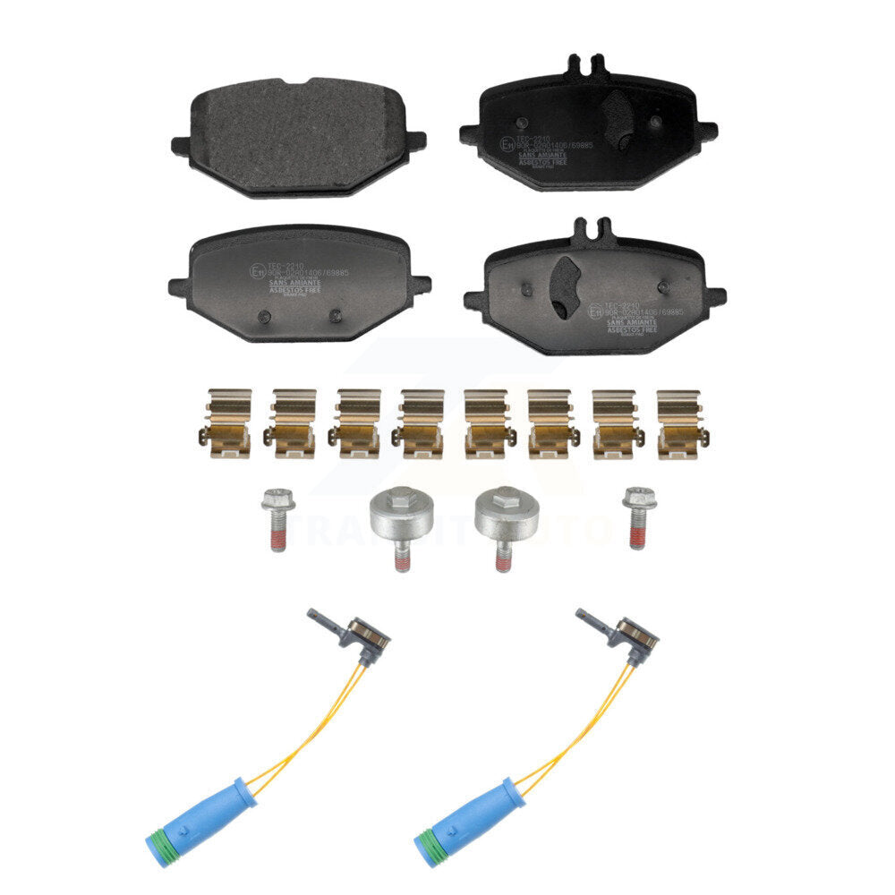 Ceramic Brake Pads & Wear Sensor Rear Kit For Mercedes-Benz GLE450 GLE350 GLS450