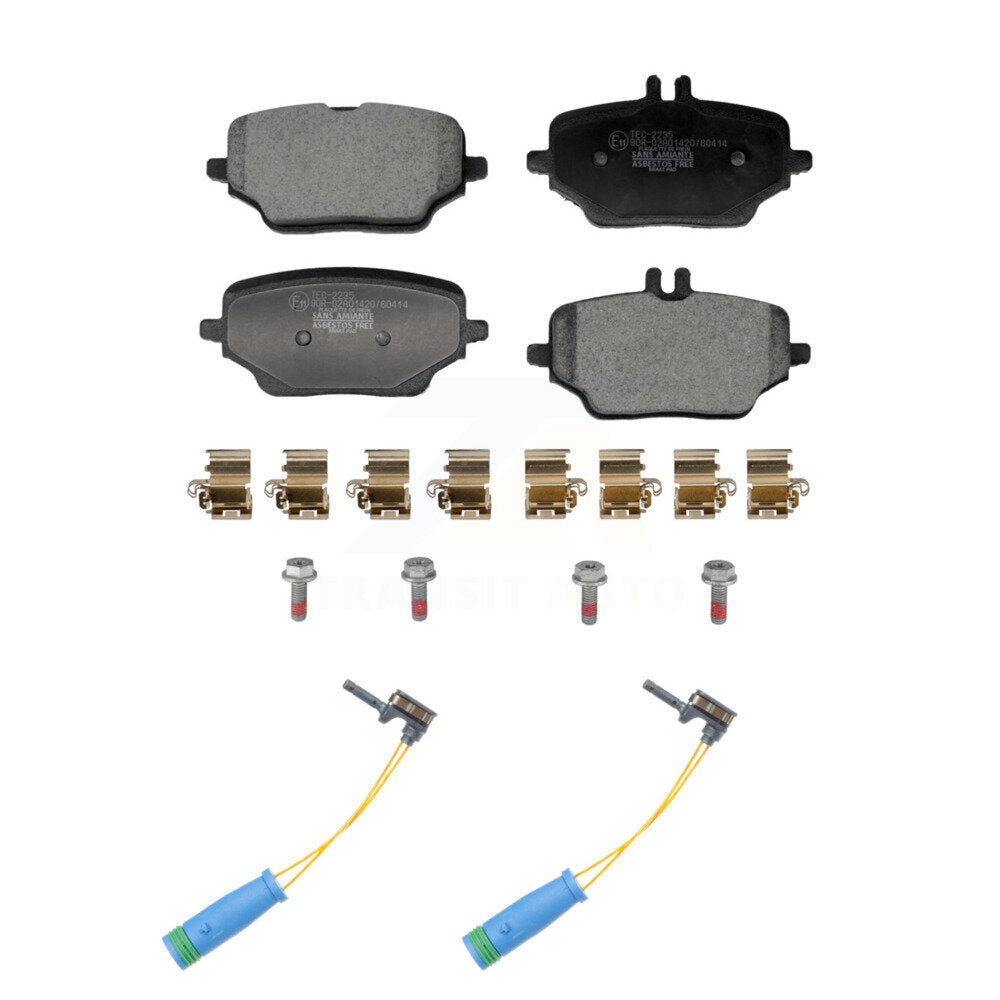 Ceramic Disc Brake Pads And Wear Sensors Rear Kit For Mercedes-Benz GLE350