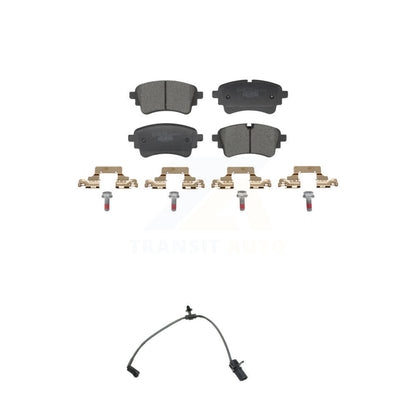 Ceramic Brake Pad & Wear Sensor Rear Kit For Audi A5 Sportback A4 Quattro S5 RS5