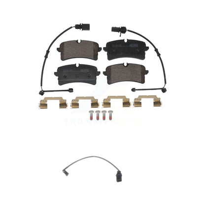 Ceramic Disc Brake Pads Extra Wear Sensor Rear Kit For Audi A7 Quattro S6 RS7 S7