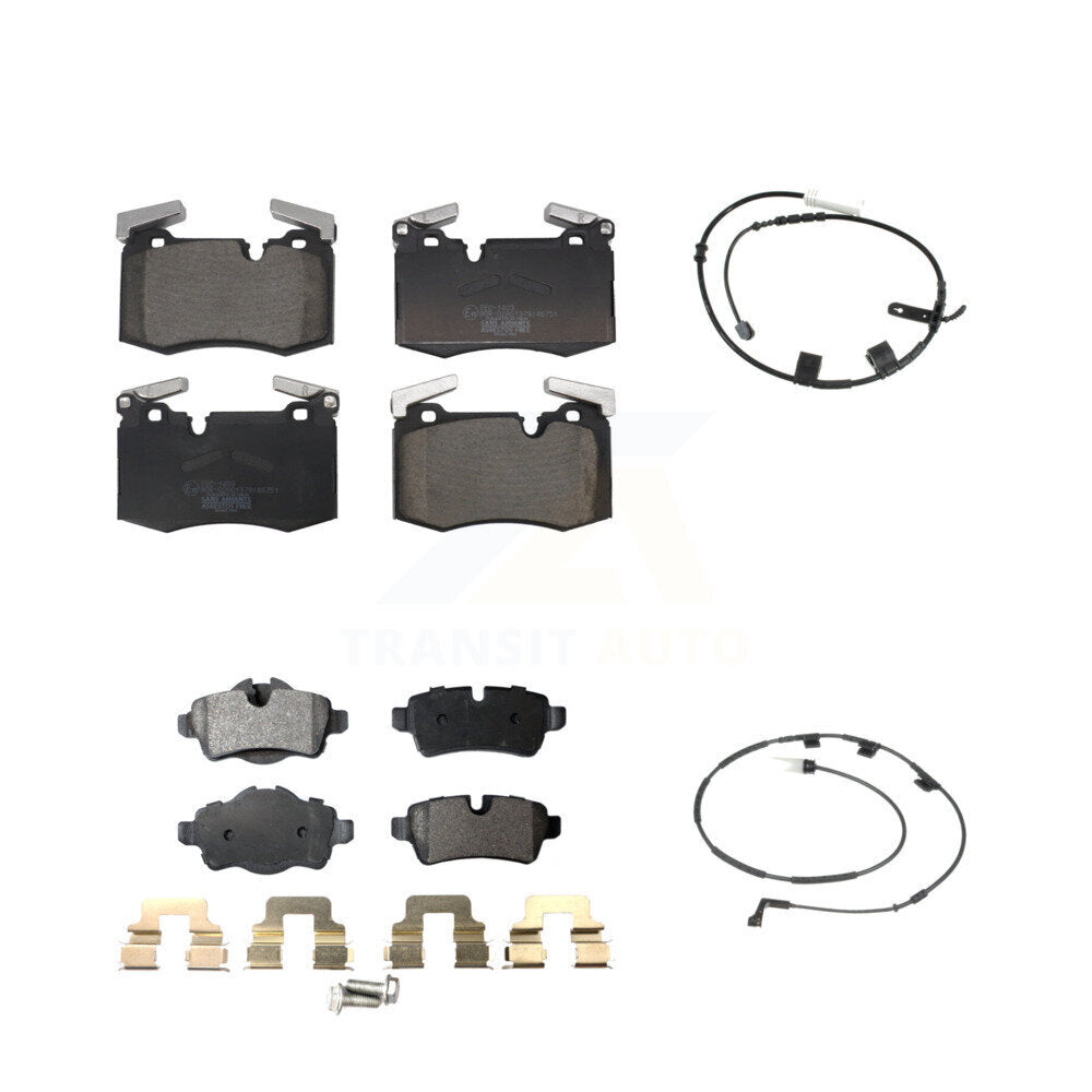 Ceramic Disc Brake Pads And Wear Sensors Front Rear Kit For Mini Cooper