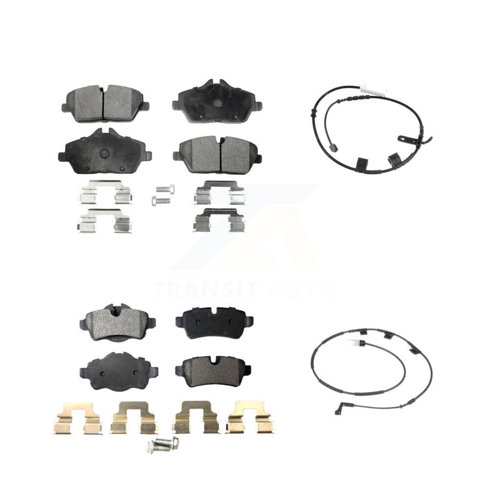 Ceramic Disc Brake Pads And Wear Sensors Front Rear Kit For Mini Cooper