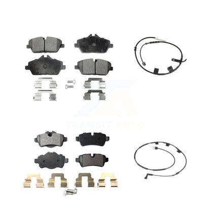 Ceramic Disc Brake Pads And Wear Sensors Front Rear Kit For Mini Cooper