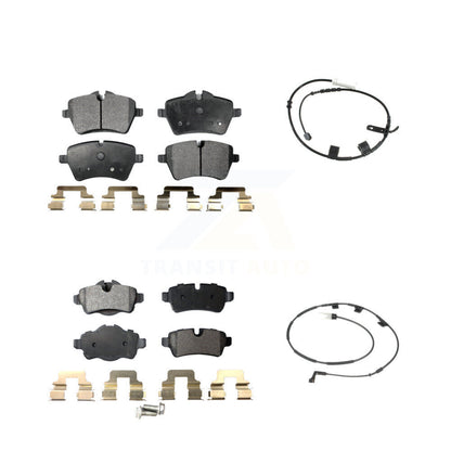 Ceramic Disc Brake Pads And Wear Sensors Front Rear Kit For Mini Cooper