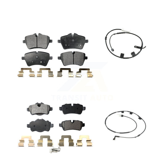 Ceramic Disc Brake Pads And Wear Sensors Front Rear Kit For Mini Cooper