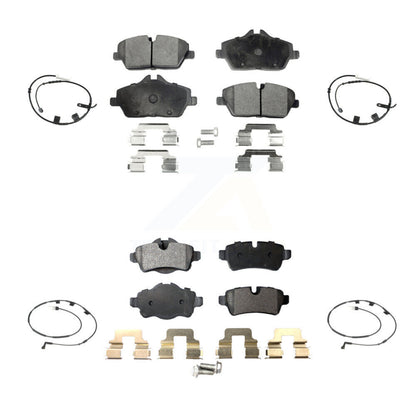 Ceramic Disc Brake Pads And Wear Sensors Front Rear Kit For Mini Cooper