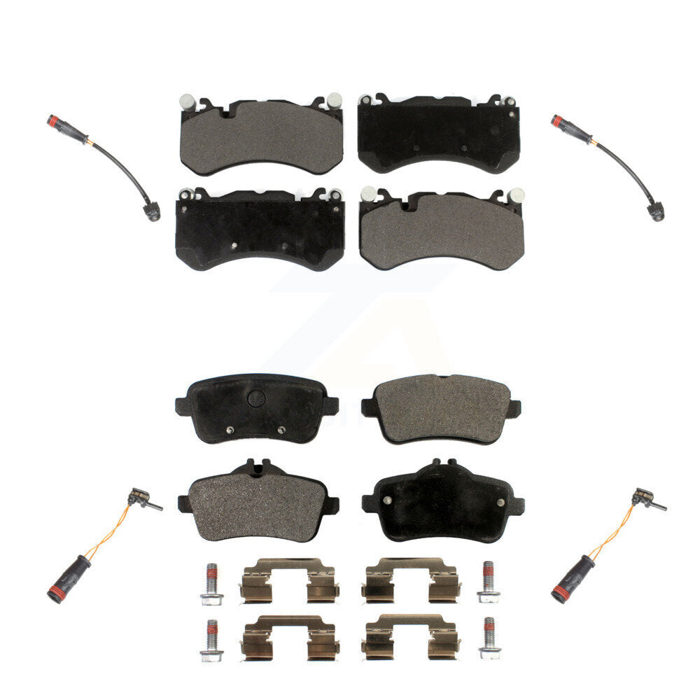 Ceramic Brake Pad And Wear Sensor Front Rear Kit For Mercedes-Benz ML63 AMG GL63