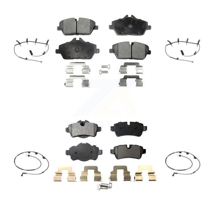 Ceramic Disc Brake Pads And Wear Sensors Front Rear Kit For Mini Cooper