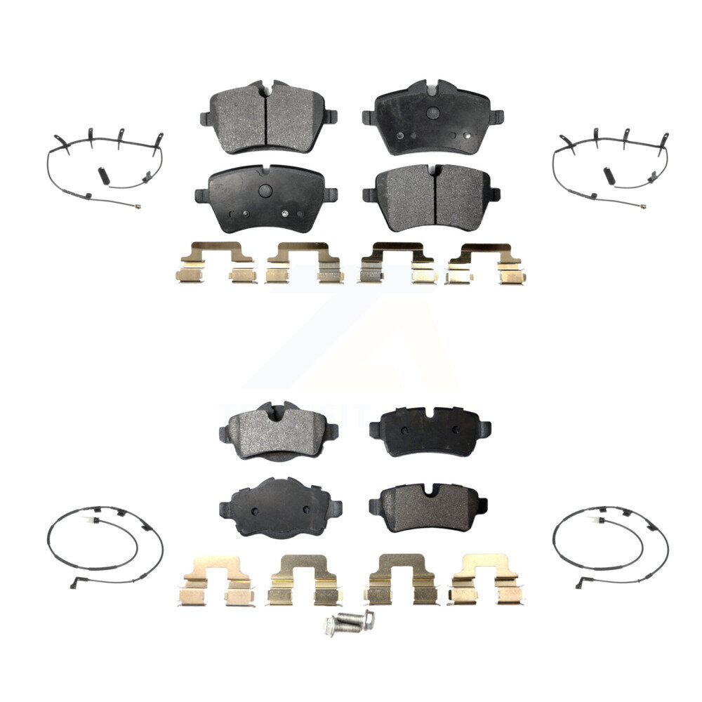 Ceramic Disc Brake Pads And Wear Sensors Front Rear Kit For Mini Cooper