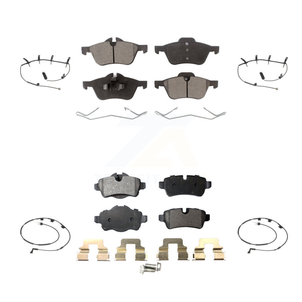 Ceramic Disc Brake Pads And Wear Sensors Front Rear Kit For Mini Cooper
