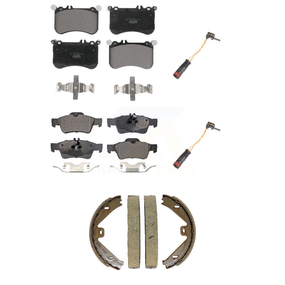 Ceramic Brake Pad Wear Sensor Front Rear Kit (5Pc) For Mercedes-Benz CLS550 E550