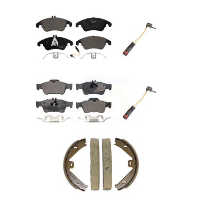 Ceramic Brake Pads Extra Wear Sensor Front Rear Kit (5Pc) For Mercedes-Benz E350
