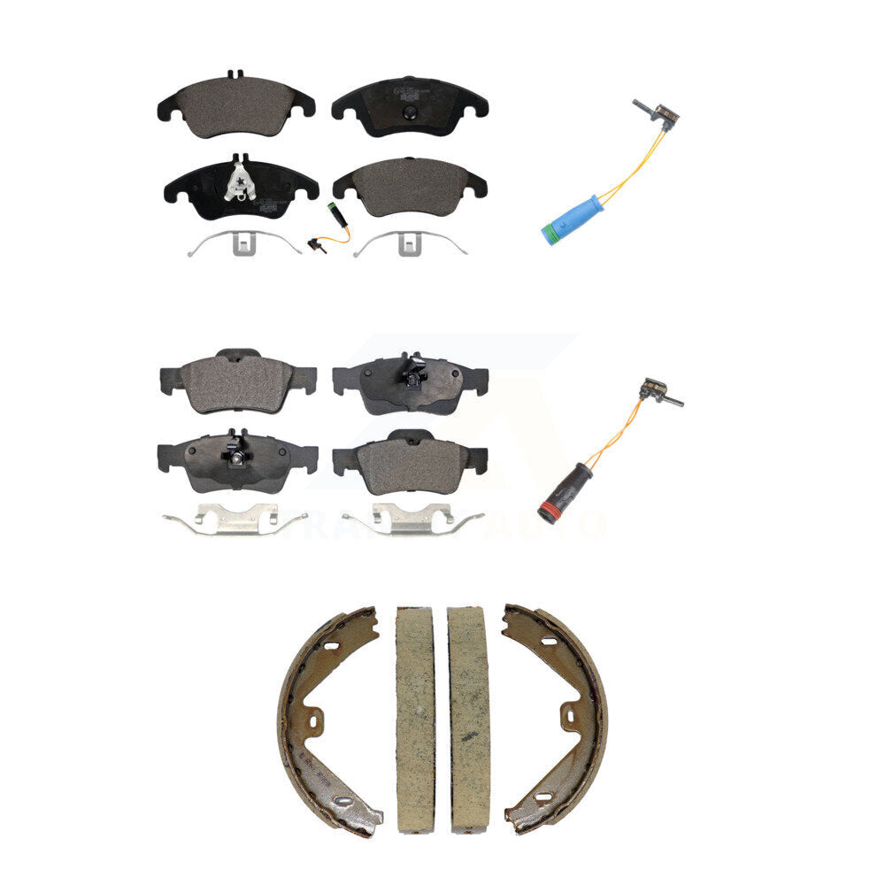 Ceramic Brake Pads Extra Wear Sensor Front Rear Kit (5Pc) For Mercedes-Benz E400