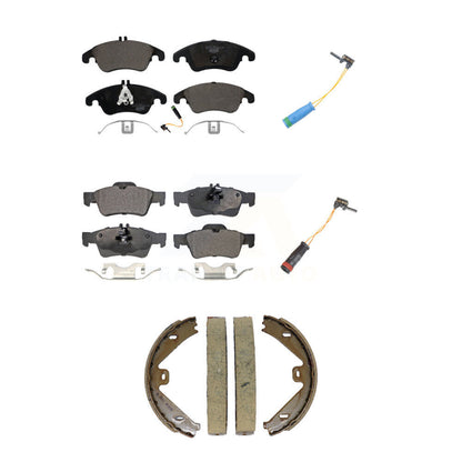 Ceramic Brake Pads Extra Wear Sensor Front Rear Kit (5Pc) For Mercedes-Benz E400