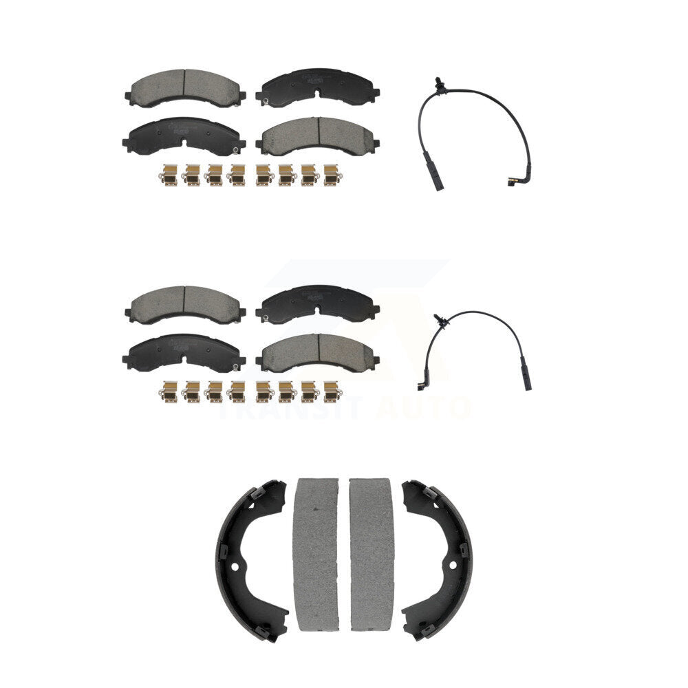 Ceramic Brake Pad Wear Sensor Front Rear Kit (5Pc) For GMC Chevrolet Sierra 2500