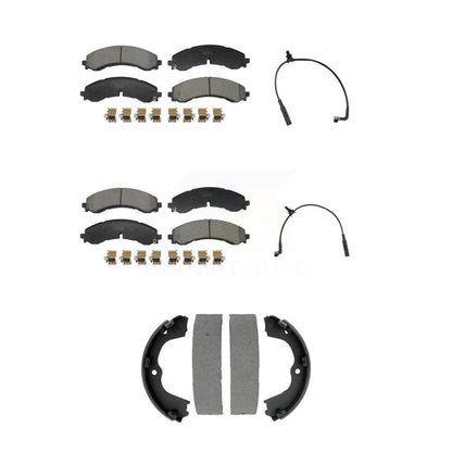 Ceramic Brake Pad Wear Sensor Front Rear Kit (5Pc) For GMC Chevrolet Sierra 2500
