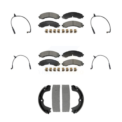 Ceramic Brake Pad Wear Sensor Front Rear Kit (7Pc) For GMC Chevrolet Sierra 2500