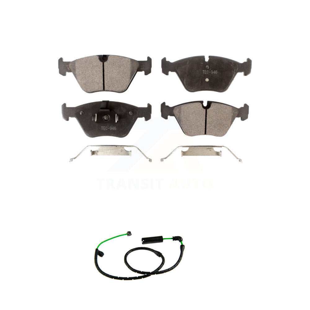 Ceramic Disc Brake Pads And Wear Sensors Front Kit For BMW X3 3.0L