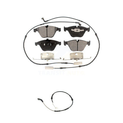 Ceramic Brake Pads Extra Wear Sensor Front Kit For 13 BMW X1 xDrive35i with 3.0L