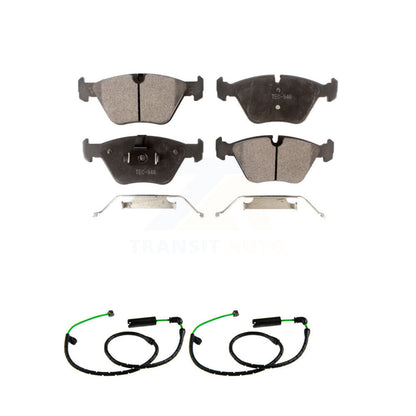 Ceramic Disc Brake Pads And Wear Sensors Front Kit For BMW X3 3.0L