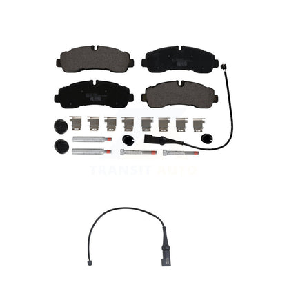 Ceramic Disc Brake Pad And Wear Sensor Rear Kit For 2020 Ford Transit-350 HD AWD