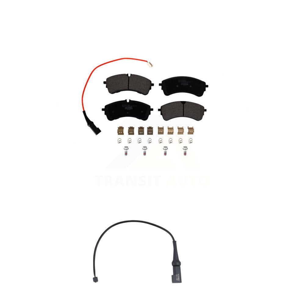 Ceramic Disc Brake Pads And Extra Wear Sensors Rear Kit For Ford Transit-350 HD