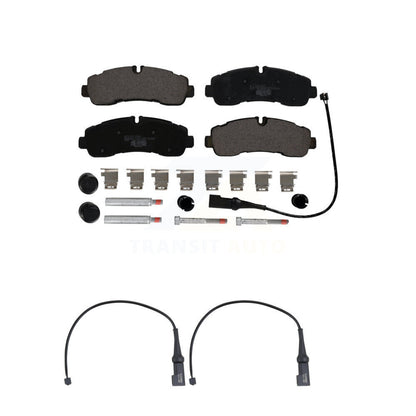Ceramic Disc Brake Pad And Wear Sensor Rear Kit For 2020 Ford Transit-350 HD AWD
