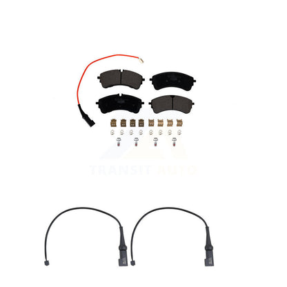 Ceramic Disc Brake Pads And Extra Wear Sensors Rear Kit For Ford Transit-350 HD