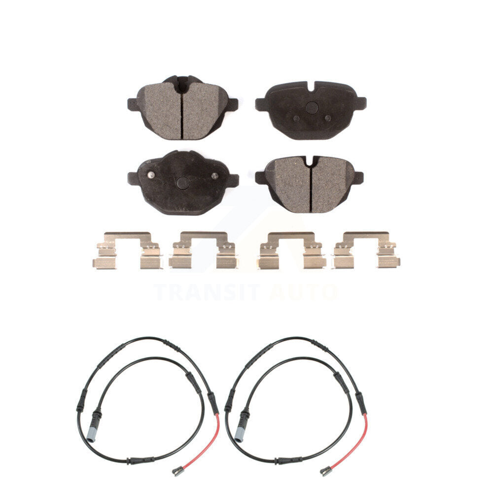 Ceramic Disc Brake Pads And Wear Sensors Rear Kit For BMW 528i xDrive 535d