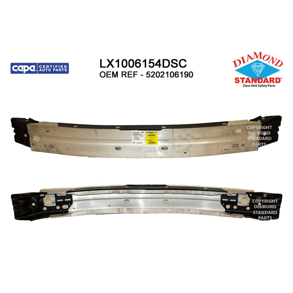 Front Bumper Impact Bar 2019-2025 Lexus Es300h, Es350, Es250