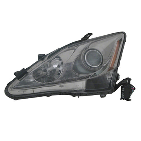Front Left Driver Side Halogen Headlight Lens And Housing 2006-2008 Lexus Is250, Is350