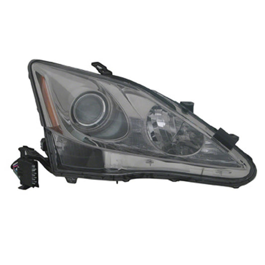 Front Right Passenger Side Halogen Headlight Lens And Housing 2006-2008 Lexus Is250, Is350