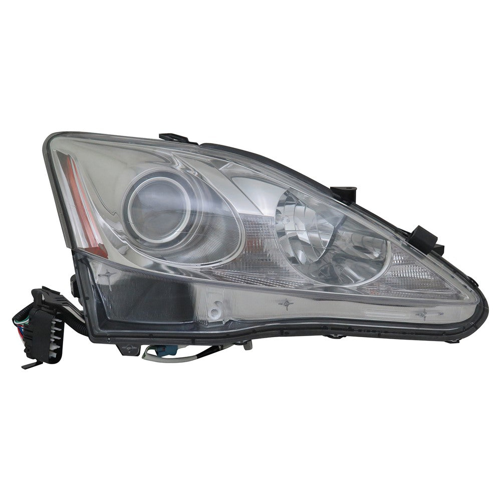 Front Right Passenger Side Halogen Headlight Lens And Housing 2009-2010 Lexus Is250, Is350