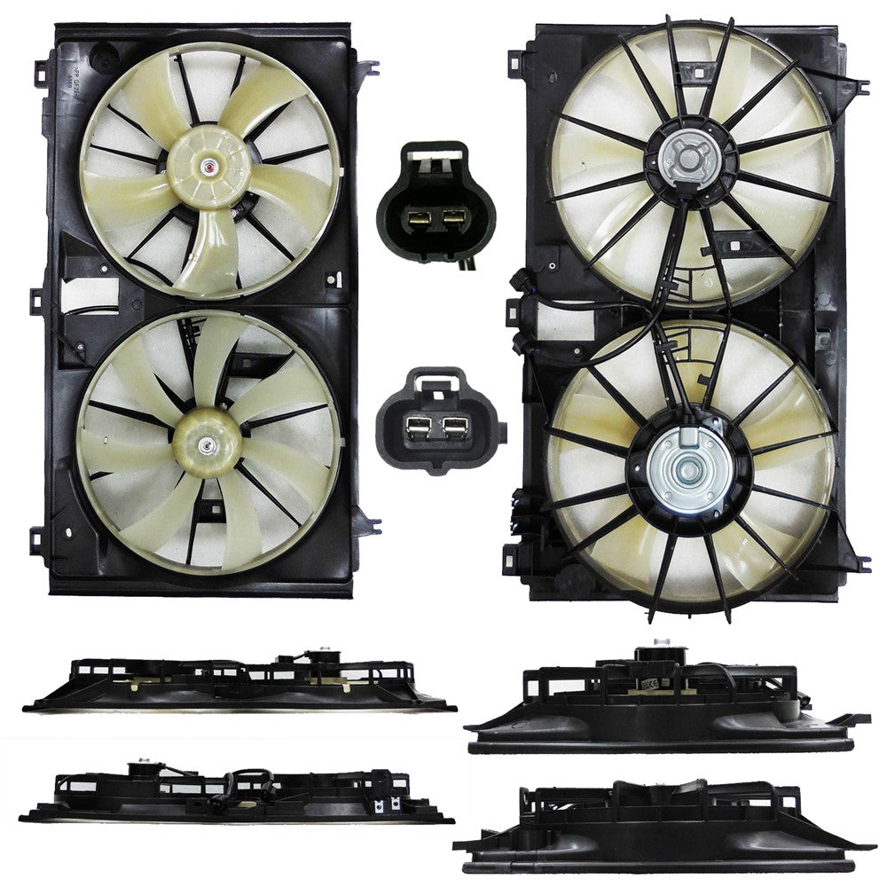 Dual Fan Assembly 2007-2011 Lexus Gs450h