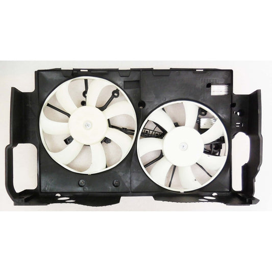 Radiator And Condenser Fan Assembly With Two Fans Side By Side 2015-2021 Lexus Nx200t, Nx300