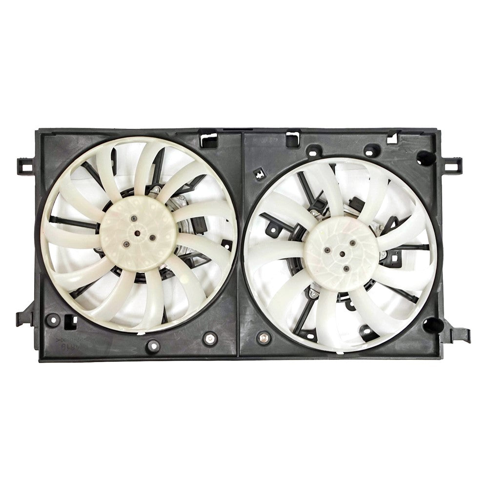 Radiator And Condenser Fan Assembly With Two Fans Side By Side 2019-2024 Lexus Ux250h