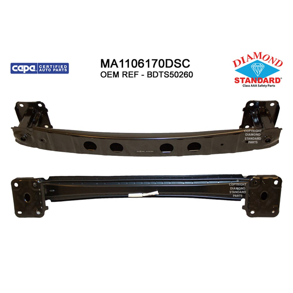 Rear Bumper Impact Bar 2019-2025 Mazda 3, Cx-30