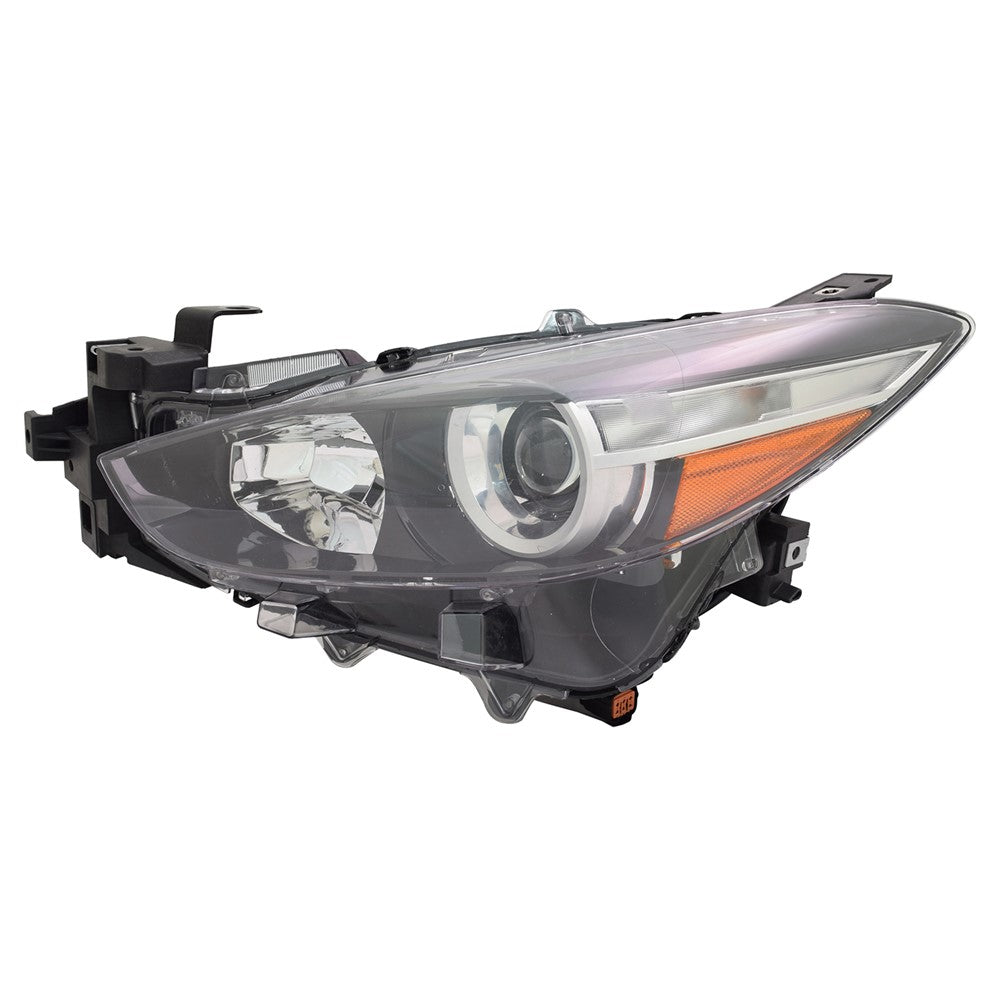 Front Left Driver Side Halogen Headlight Lens And Housing 2017-2018 Mazda 3