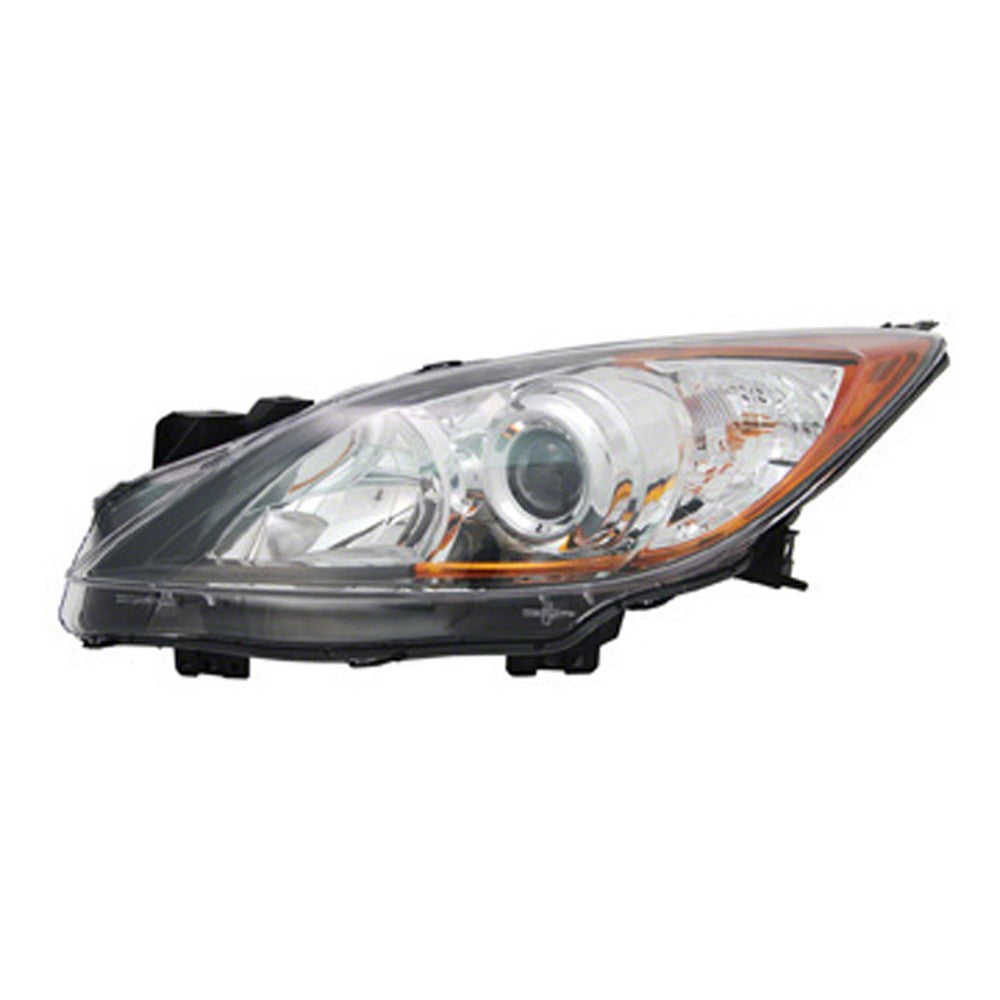 Front Left Driver Side Halogen Headlight Lens And Housing 2010-2013 Mazda 3