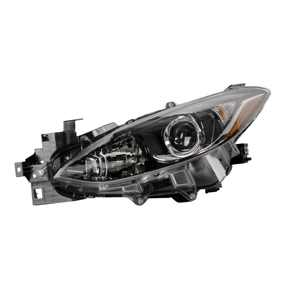 Front Left Driver Side Halogen Headlight Lens And Housing 2014-2016 Mazda 3
