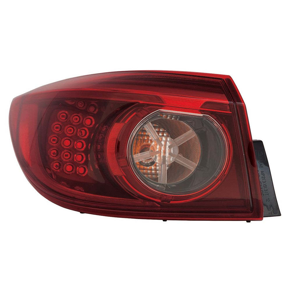 Rear Left Driver Side Outer Led Tail Light Assembly 2014-2016 Mazda 3