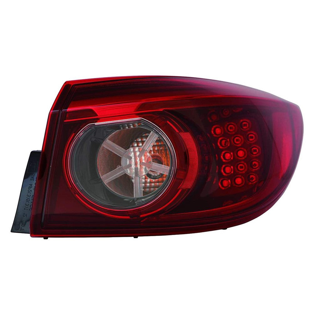 Rear Right Passenger Side Outer Led Tail Light Assembly 2014-2016 Mazda 3