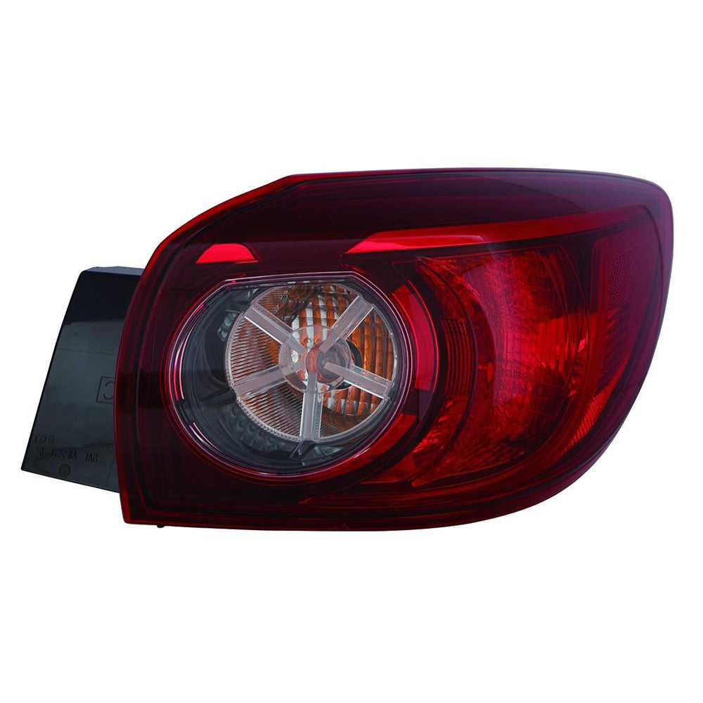 Rear Right Passenger Side Bulb Type Outer Tail Light Assembly 2014-2018 Mazda 3
